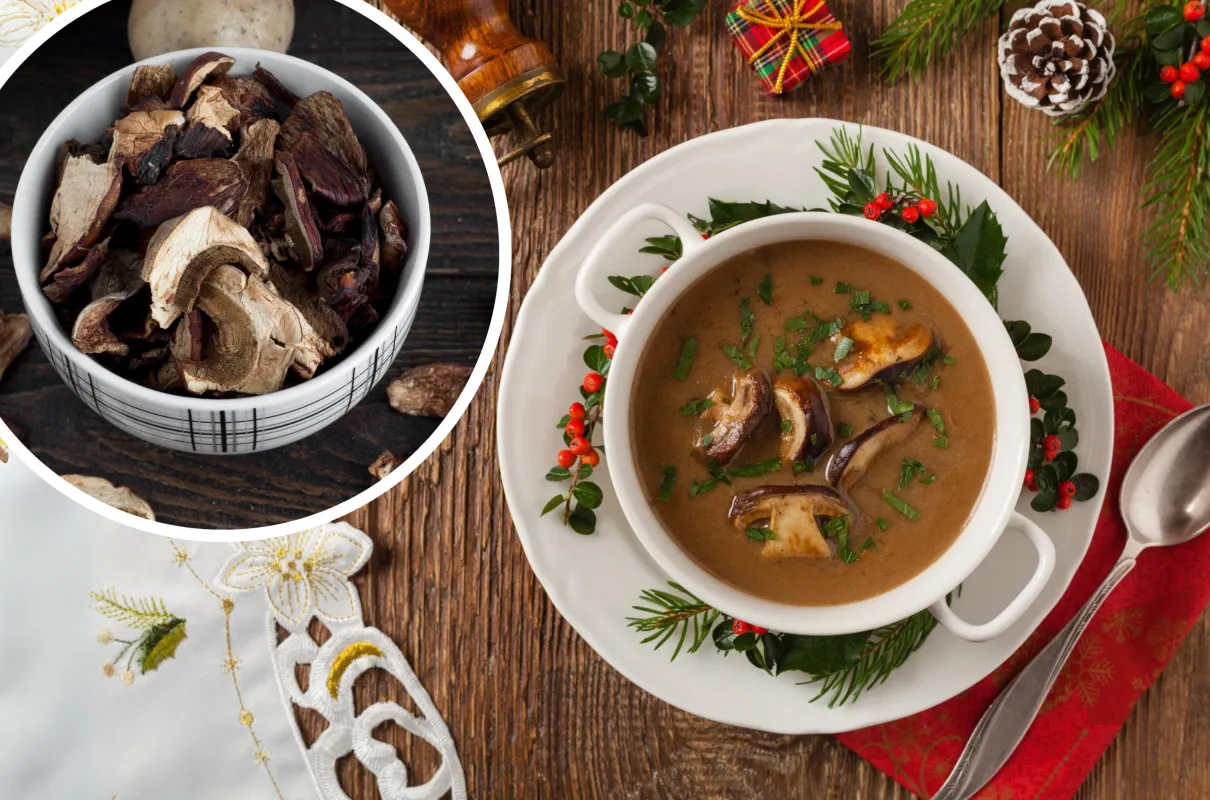 sposoby na gorzką zupę grzybową infografika