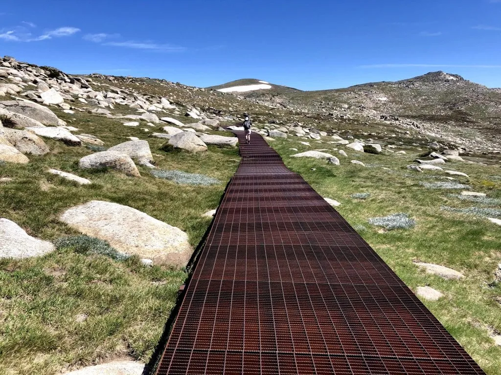 Mount Kosciuszko summit walk metal walkway