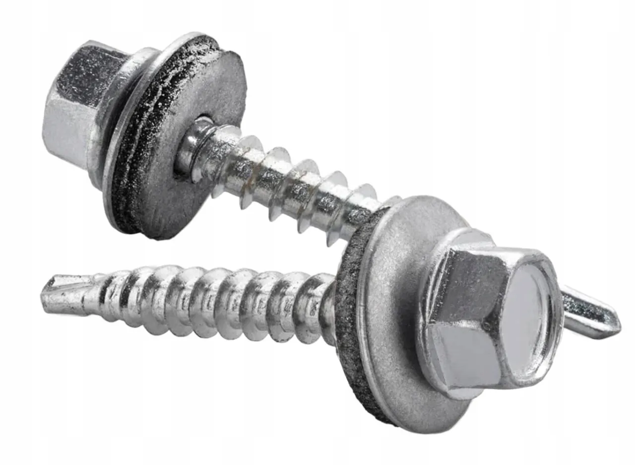 wkręt farmerski do poliwęglanu z podkładką EPDM