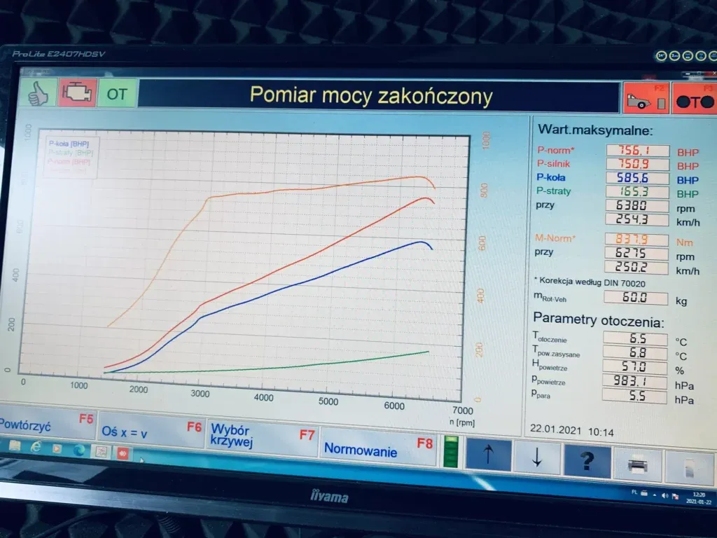 profesjonalny warsztat chiptuning BMW hamownia