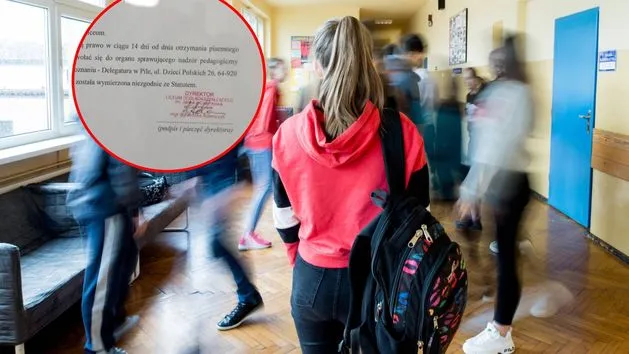 Uczeń otrzymujący naganę od dyrektora