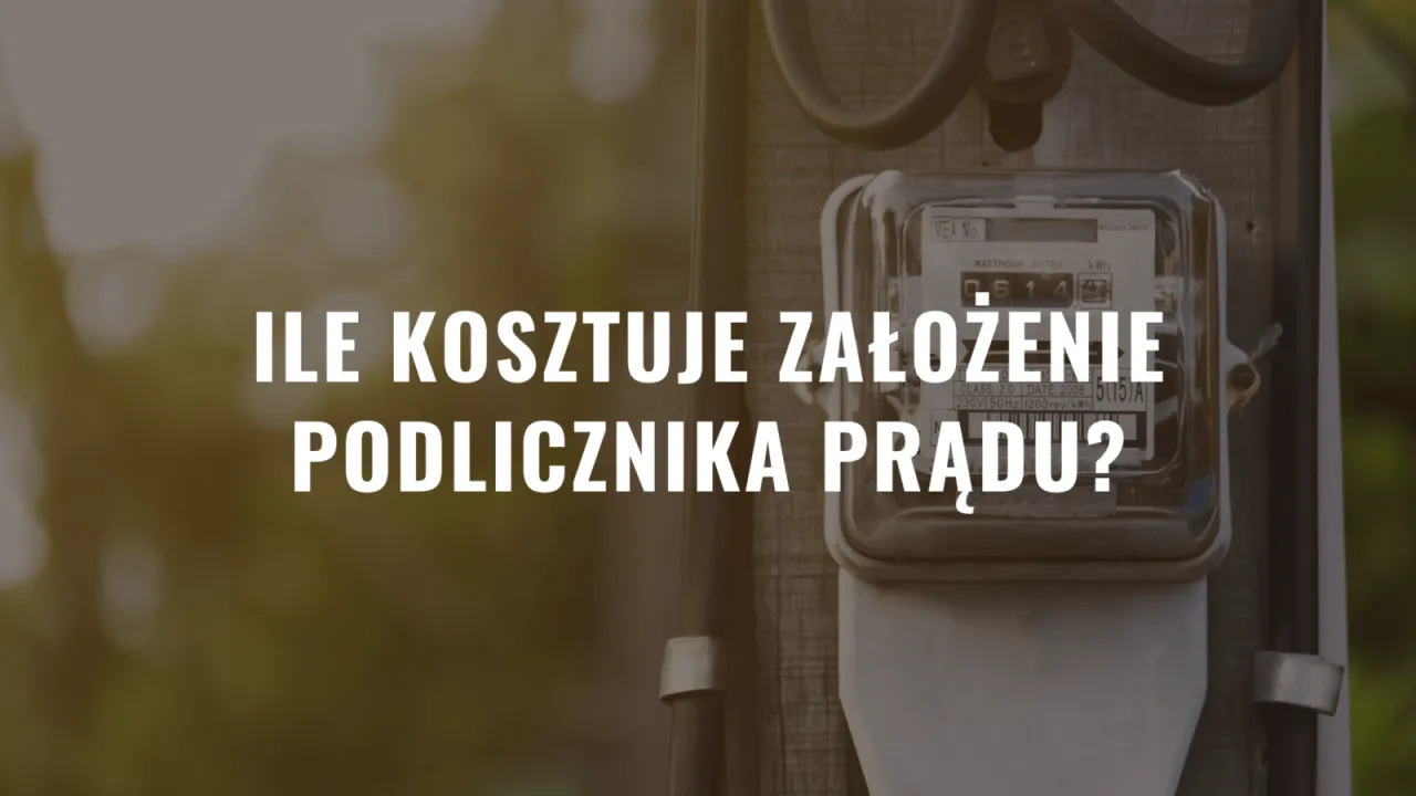 koszt montażu podlicznika prądu