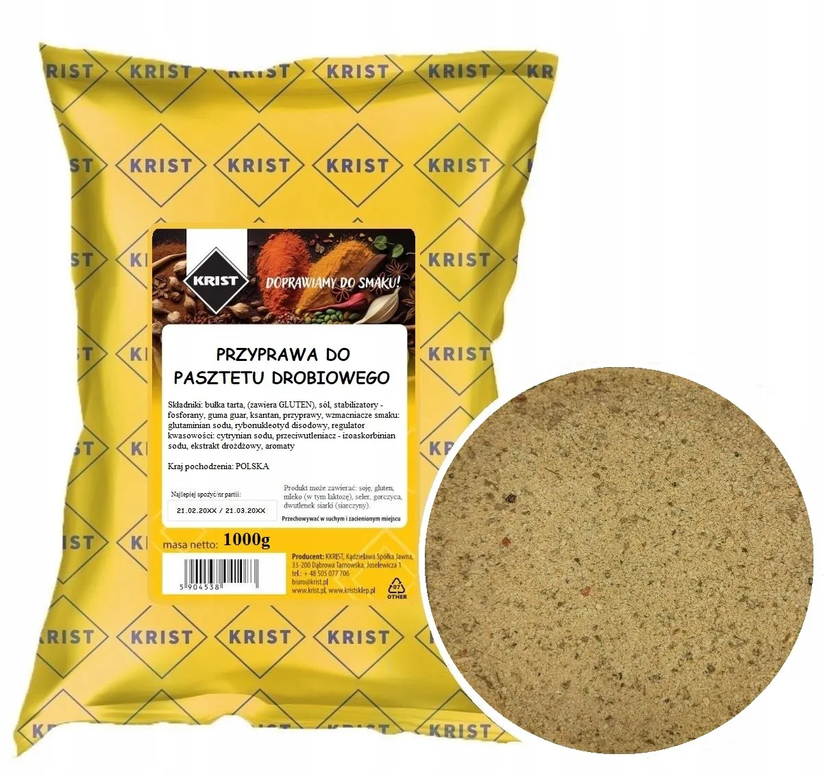 r&oacute;żne przyprawy do pasztetu drobiowego