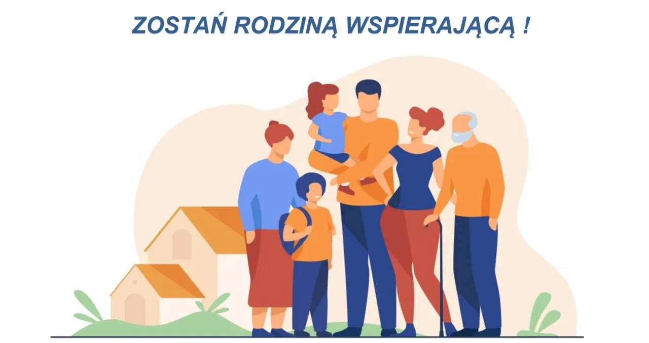 rodzina otrzymująca wsparcie finansowe od państwa