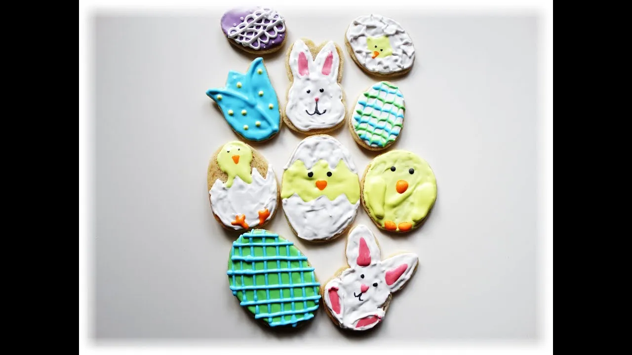 dekorowanie ciasteczek wielkanocnych