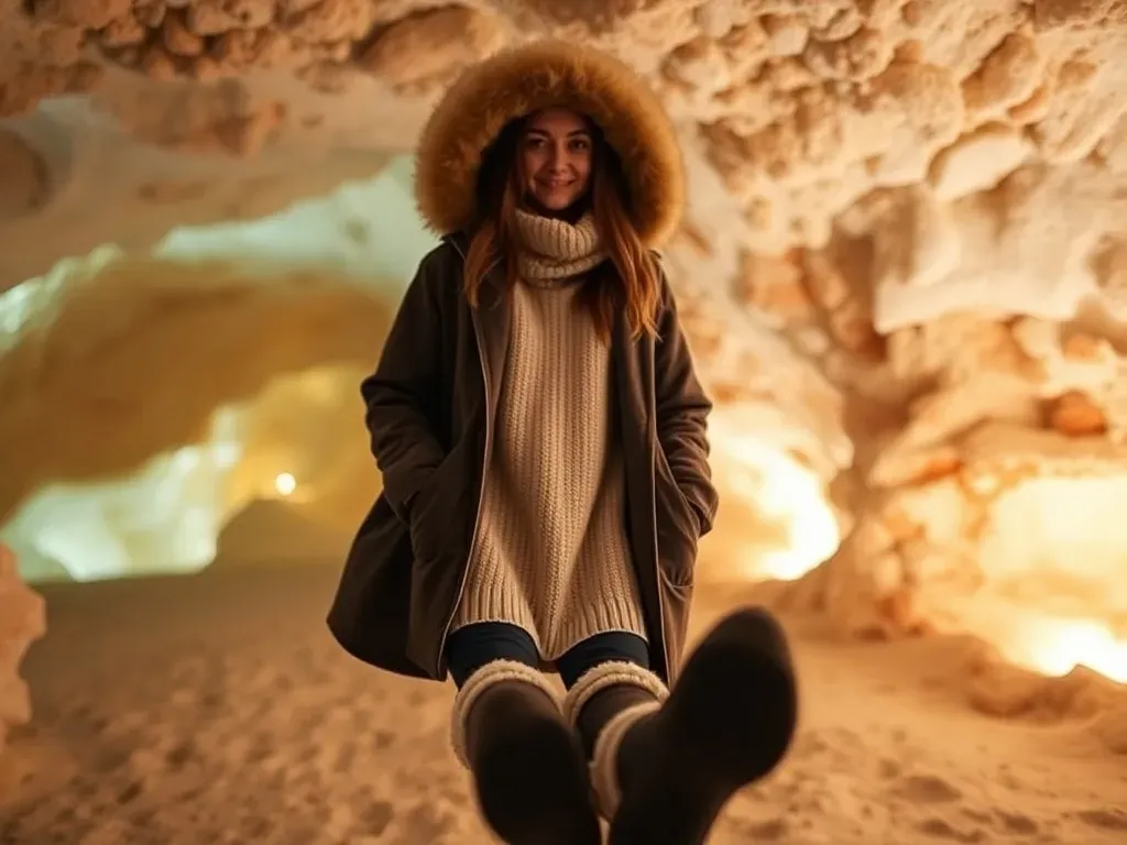 str&oacute;j do groty solnej wygodne ubrania