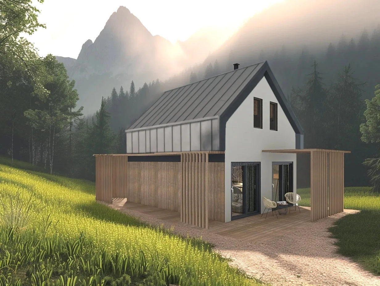 domek 70m2 na zgłoszenie las