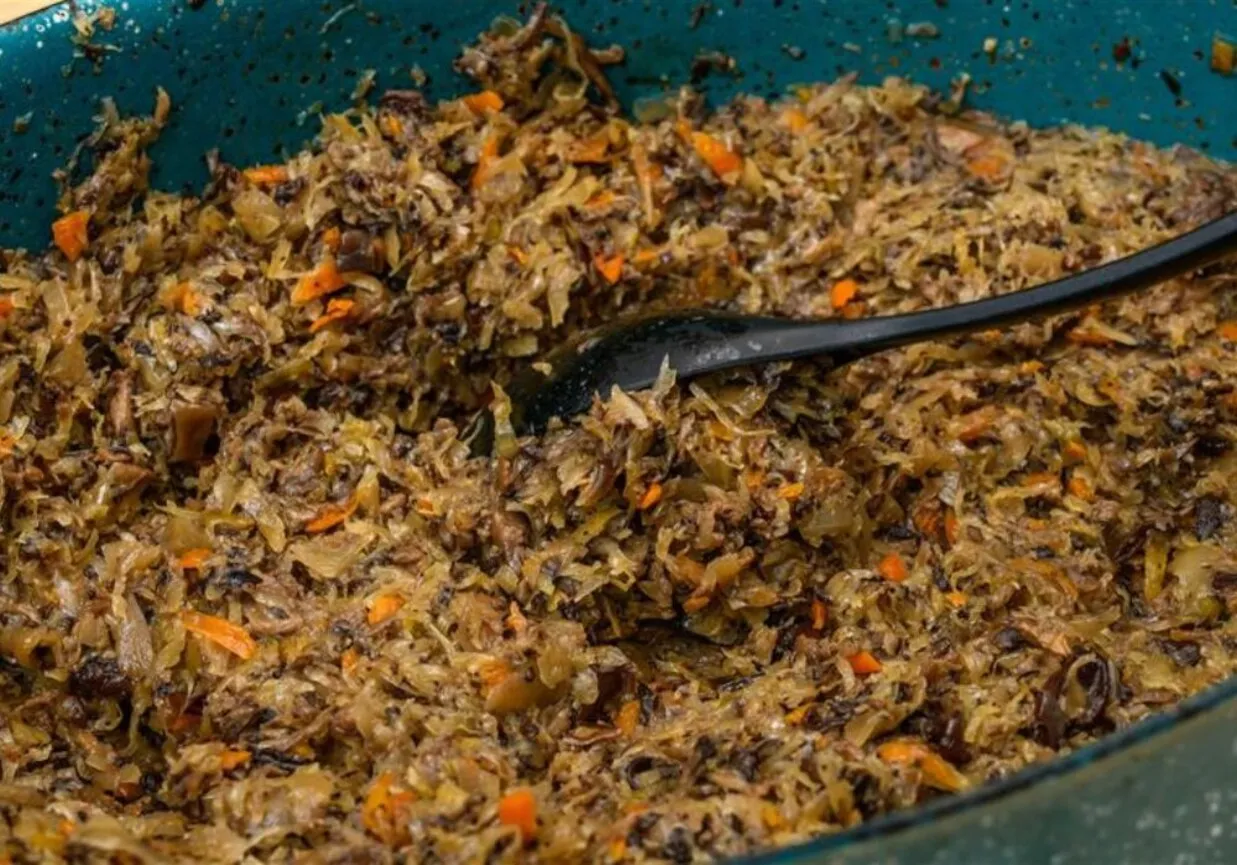 farsz do pierogów z kapusty i grzybów