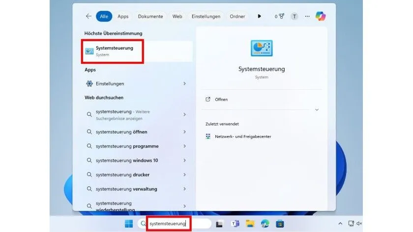 Netzwerk und Internet Einstellungen Windows 11