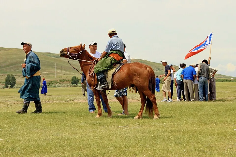 Siodło mongolskie festiwal Naadam