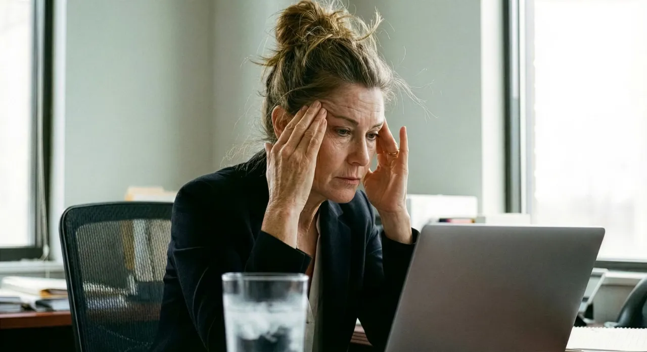 Labirynt myśli, zniekształcone odbicie w lustrze, mgła w głowie