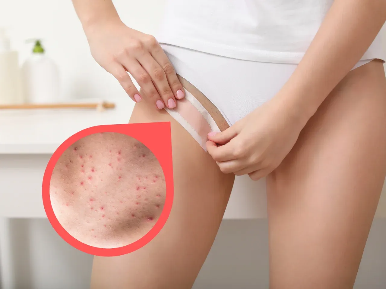 podrażnienia po goleniu bikini