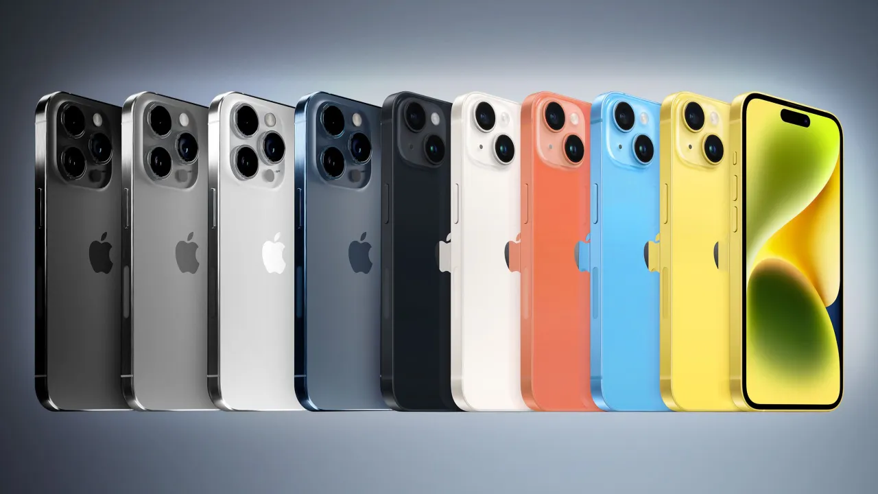 iPhone 15 lineup comparison, all models and colors
