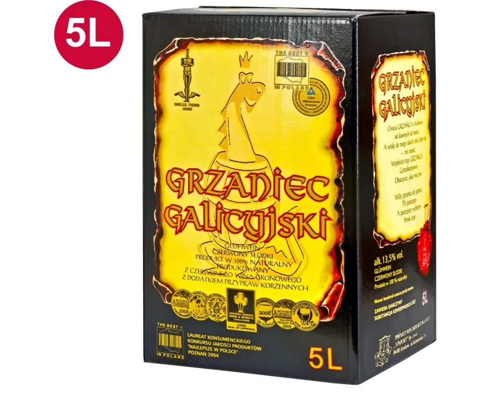 r&oacute;żne butelki Grzaniec Galicyjski
