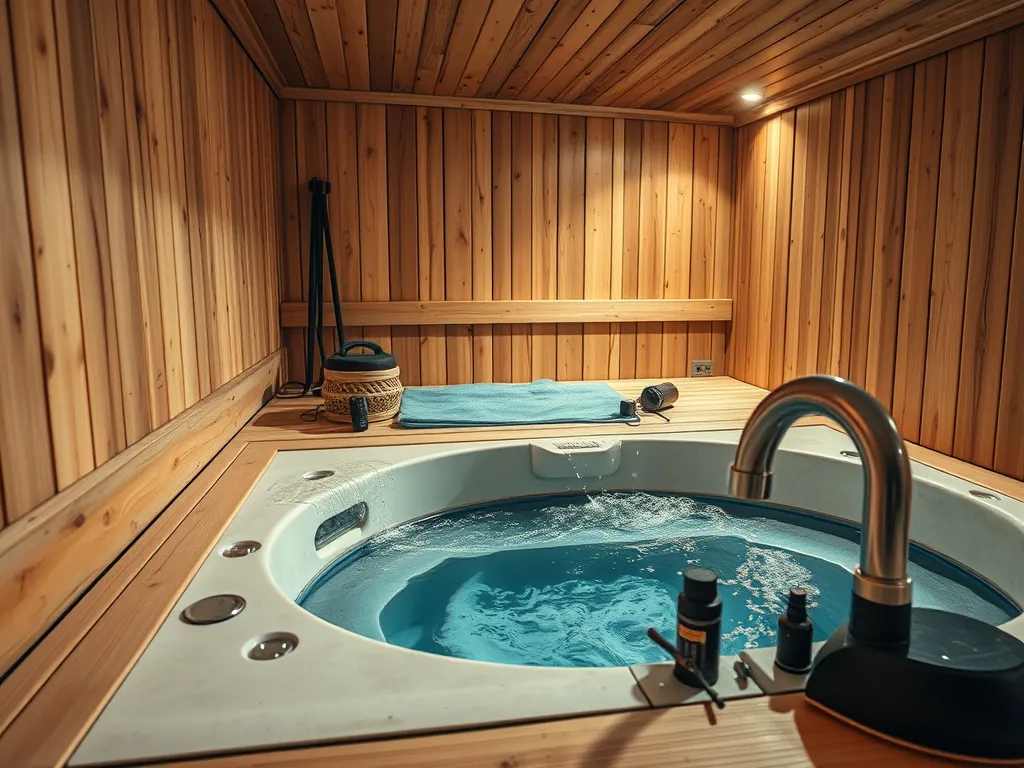 serwisant wanny z hydromasażem diagnozujący usterkę