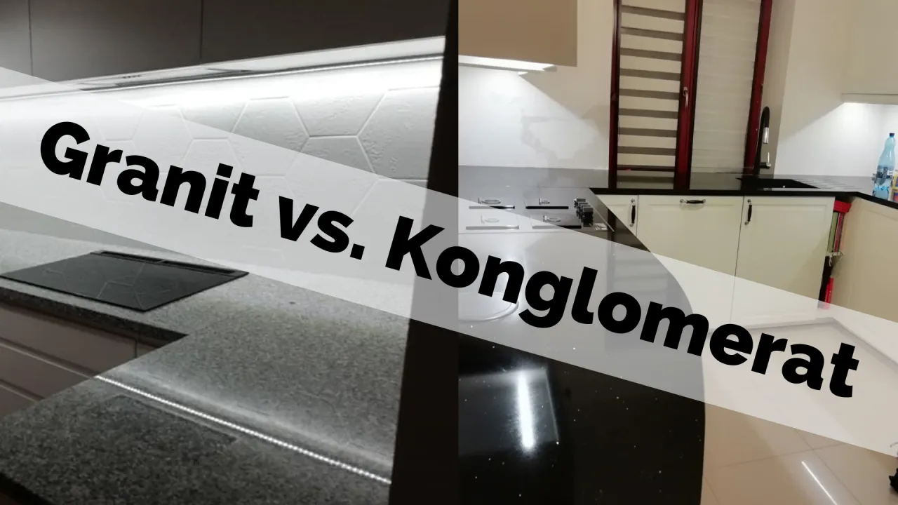 blat kuchenny z konglomeratu vs kamienia naturalnego
