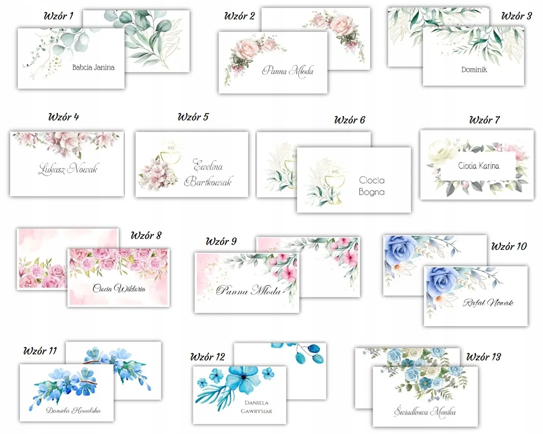 wzory zaproszeń ślub komunia chrzciny urodziny