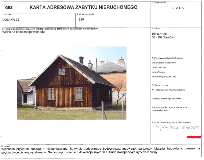 Porównanie rejestru zabytków i gminnej ewidencji zabytków