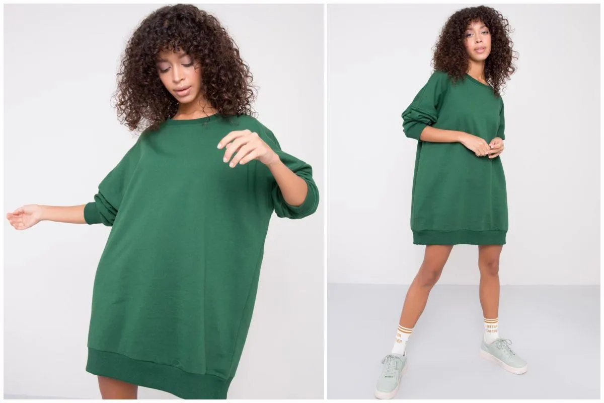 bluza oversize jako sukienka stylizacje