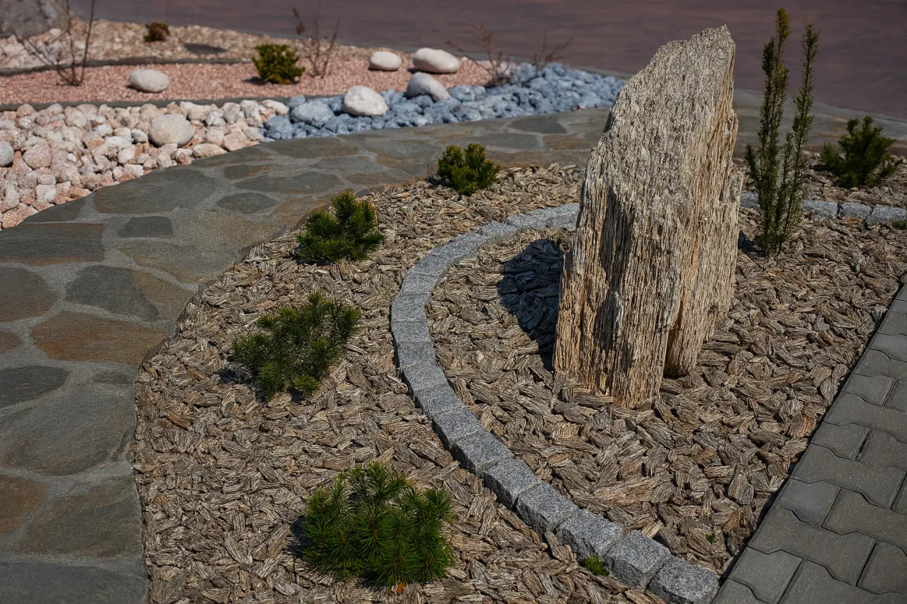 Ogr&oacute;d z kamieniem ozdobnym