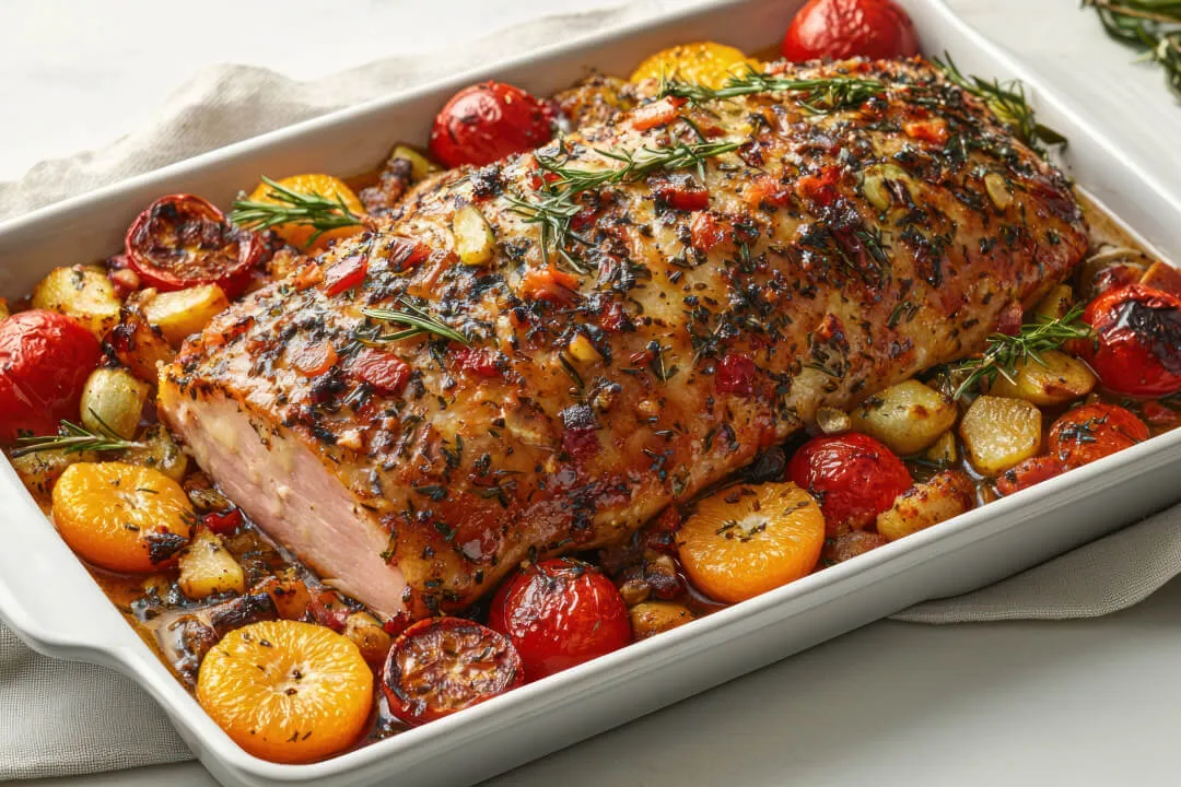 Pieczenie schabu w rękawie