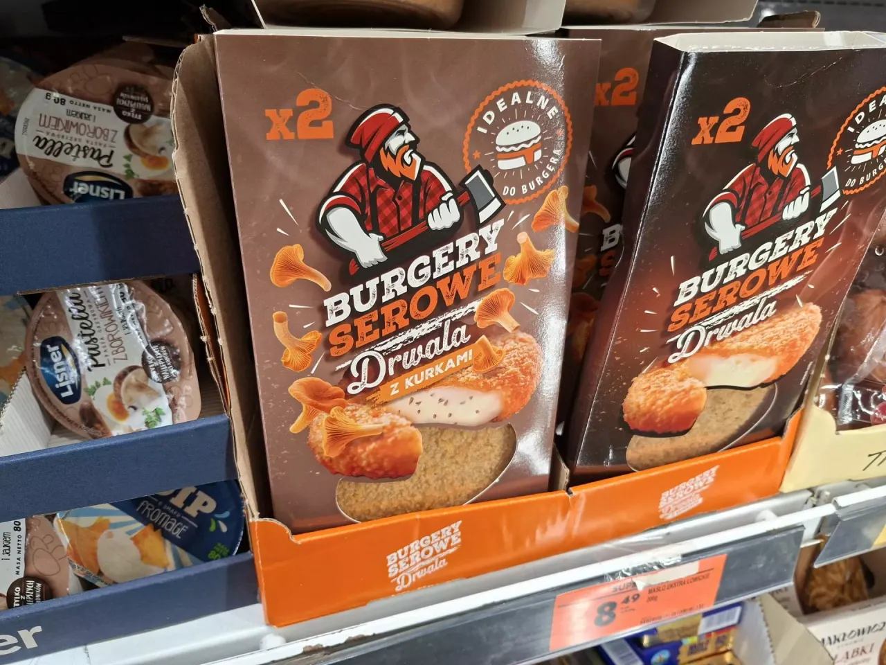 burger z biedronki z dodatkami