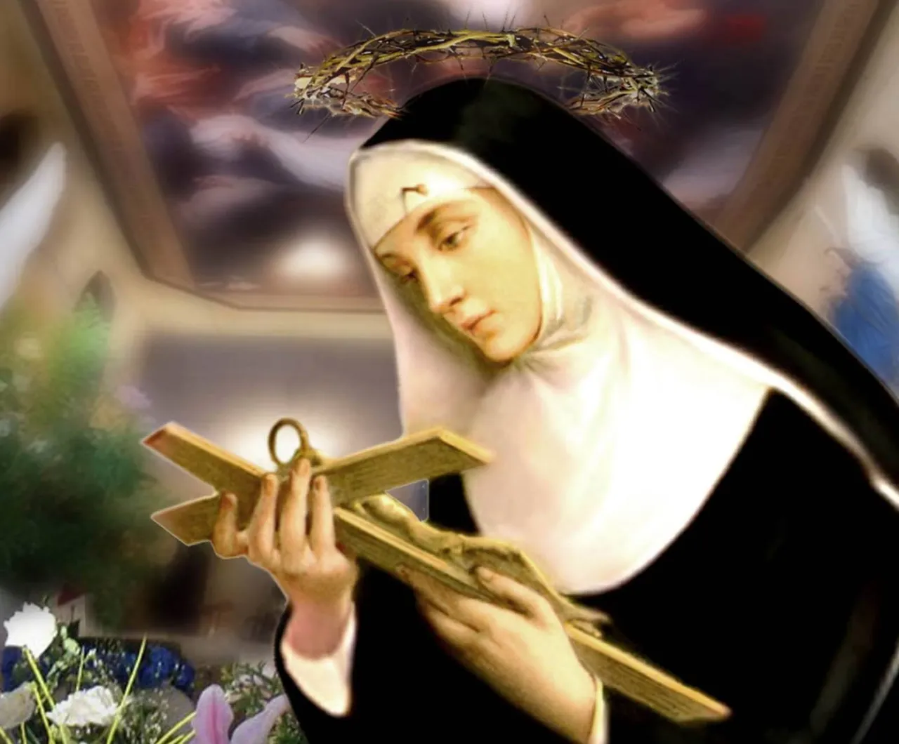 Święta Rita stygmat ciernia