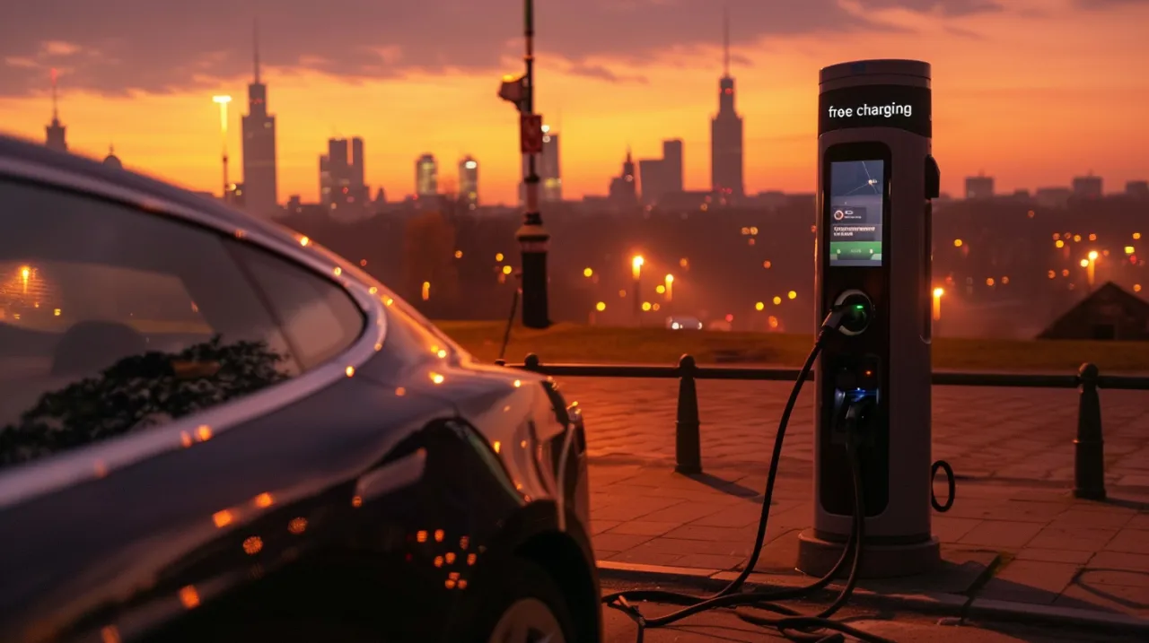 Zdjęcie Darmowe stacje ładowania samochodów elektrycznych: lokalizacje, zasady