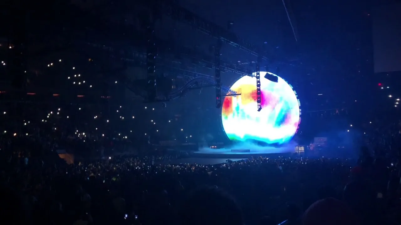 Travis Scott Konzert Atmosph&auml;re psychedelisch