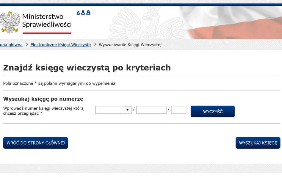 Polska księga wieczysta online Ministerstwo Sprawiedliwości