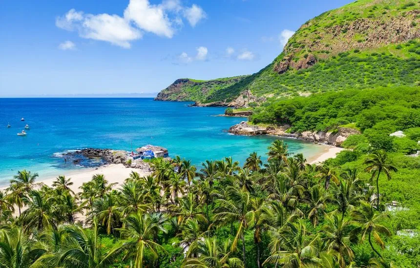 Wyspy Zielonego Przylądka krajobraz słońce ocean