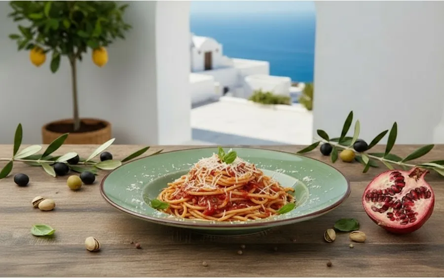 talerze do spaghetti w r&oacute;żnych stylach aranżacji kuchni