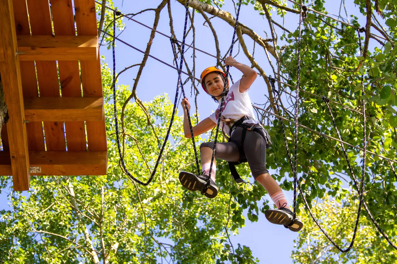 Park linowy trasy dla dzieci wiek