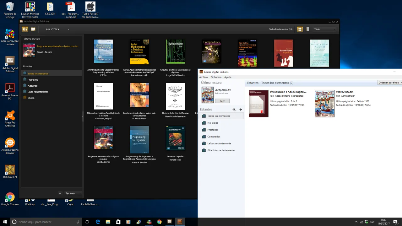 Adobe Digital Editions Screenshot