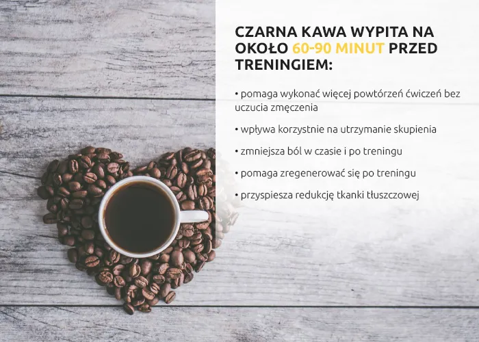 kawa przed treningiem siłownia