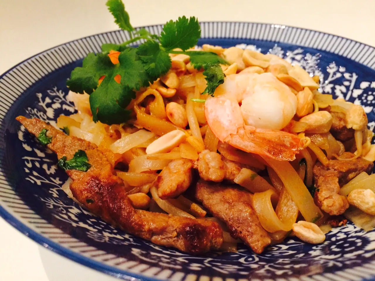 Składniki na Pad Thai z wieprzowiną