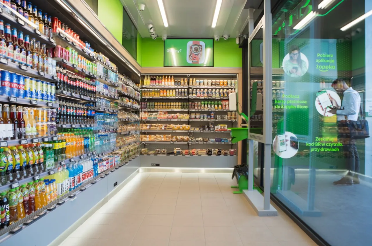 Żabka sklep wnętrze