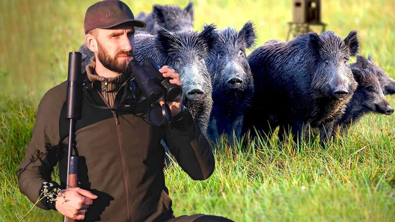 Myśliwy z lornetką i sztucerem obserwuje stado dzików. Czy myśliwy jako osoba prywatna może sprzedać mięso?