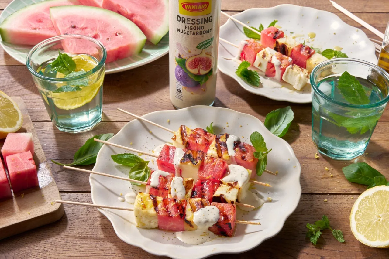 Halloumi z arbuzem i miętą