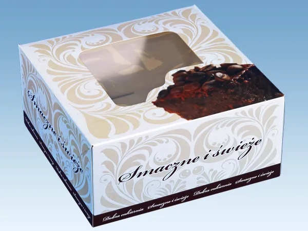 różne opakowania na tort