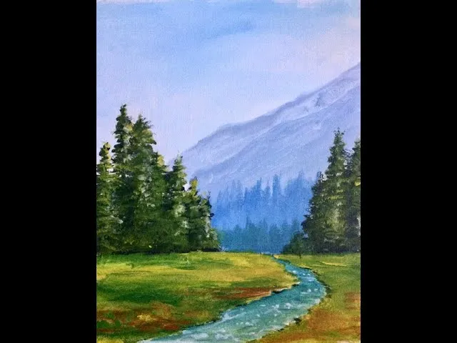 Einfache Acrylbilder Naturmotive