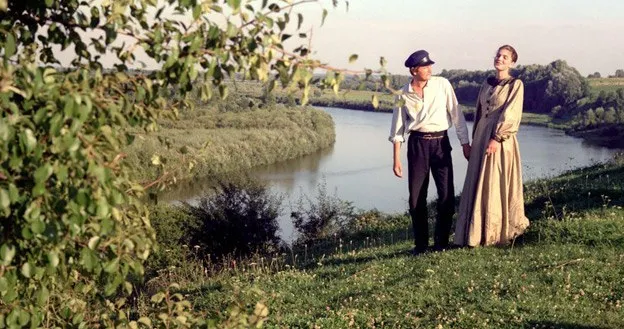 kadr z filmu nad niemnem krajobraz