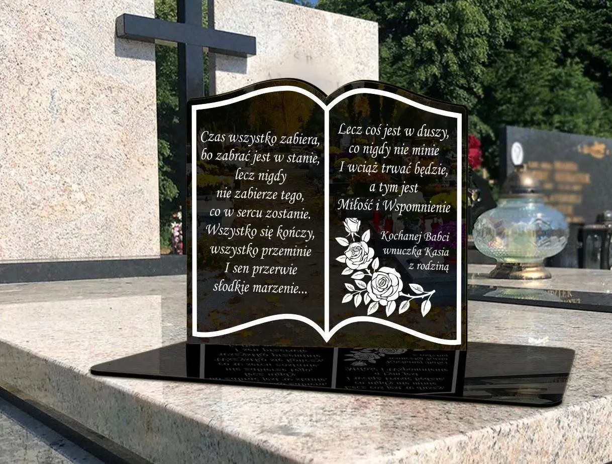 nagrobek z dedykacją dla rodziny