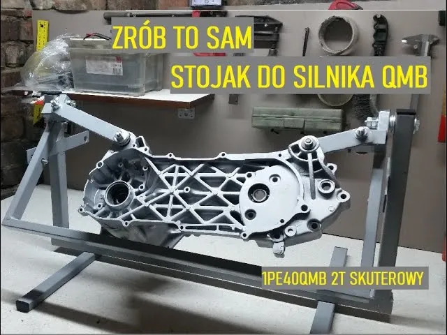 schemat stojaka na silnik DIY, konstrukcja I, konstrukcja podwójne T