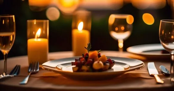 Romantyczna kolacja w domu planowanie lista zakupów