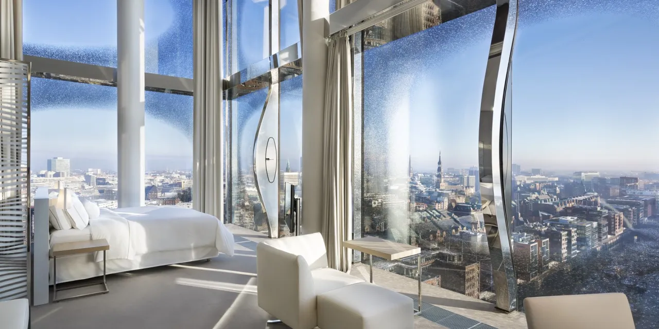 Hamburg Hafen Hotel Aussicht Elbphilharmonie