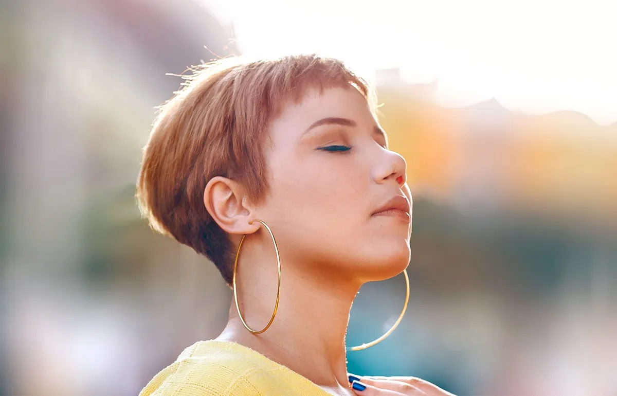 Pixie Cut dünnes Haar Volumen