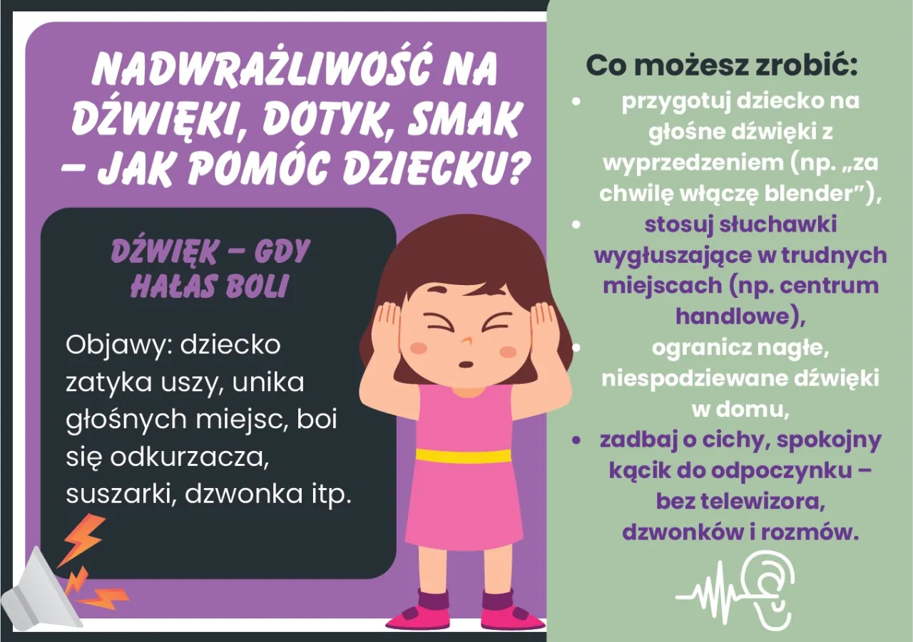 dziecko zatykające uszy nadwrażliwość sensoryczna