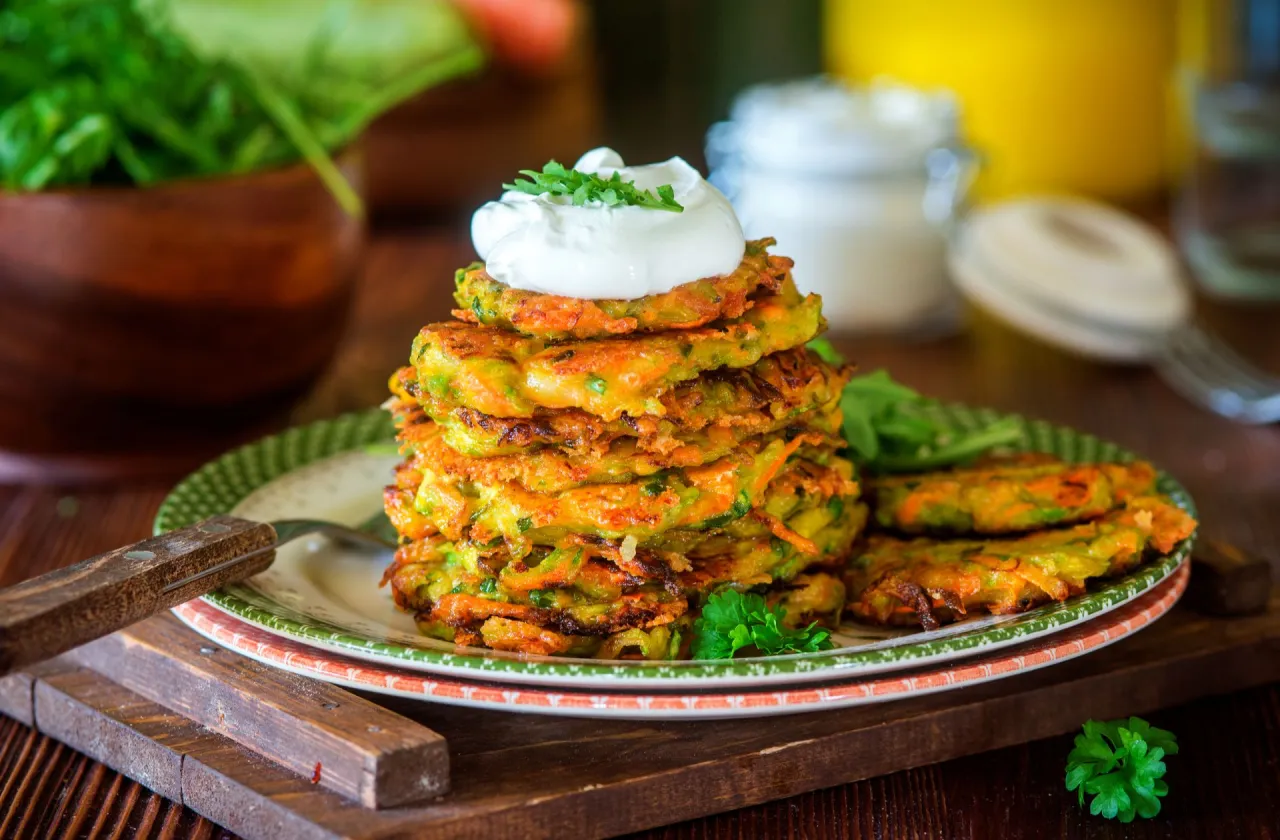 chrupiące placki z cukinii