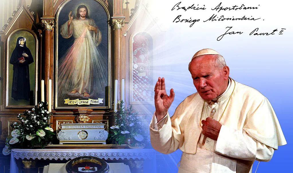 Święci Jan Paweł II Faustyna Kowalska świadectwo życia